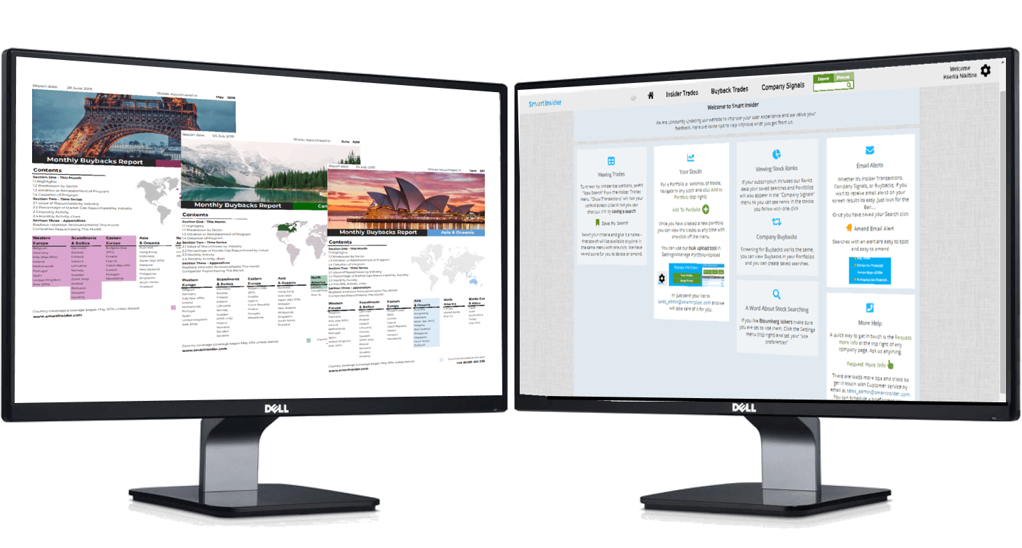 two screens