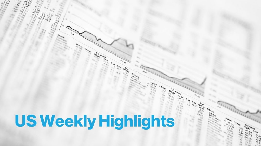 US stock market - weekly highlights by Smart Insider - blue