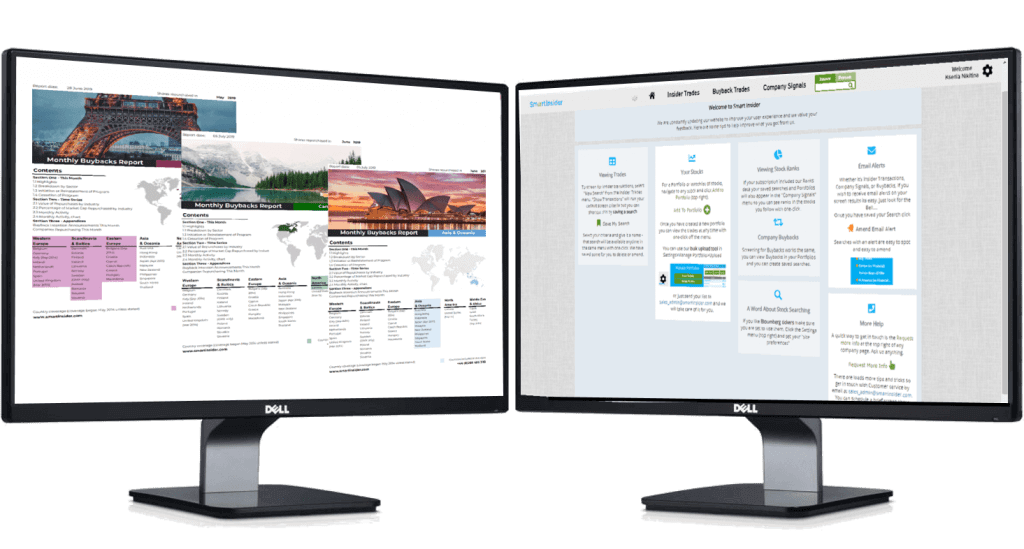 Share Buybacks Desktop Service Dashboard